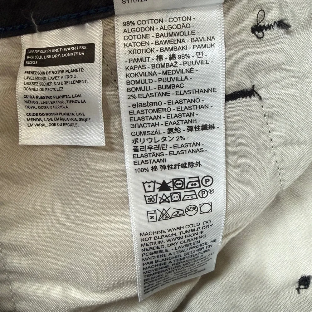 NEW Levi's Mens 28x30 XX Chino Standard Taper Stretch Gray Plaid Pants